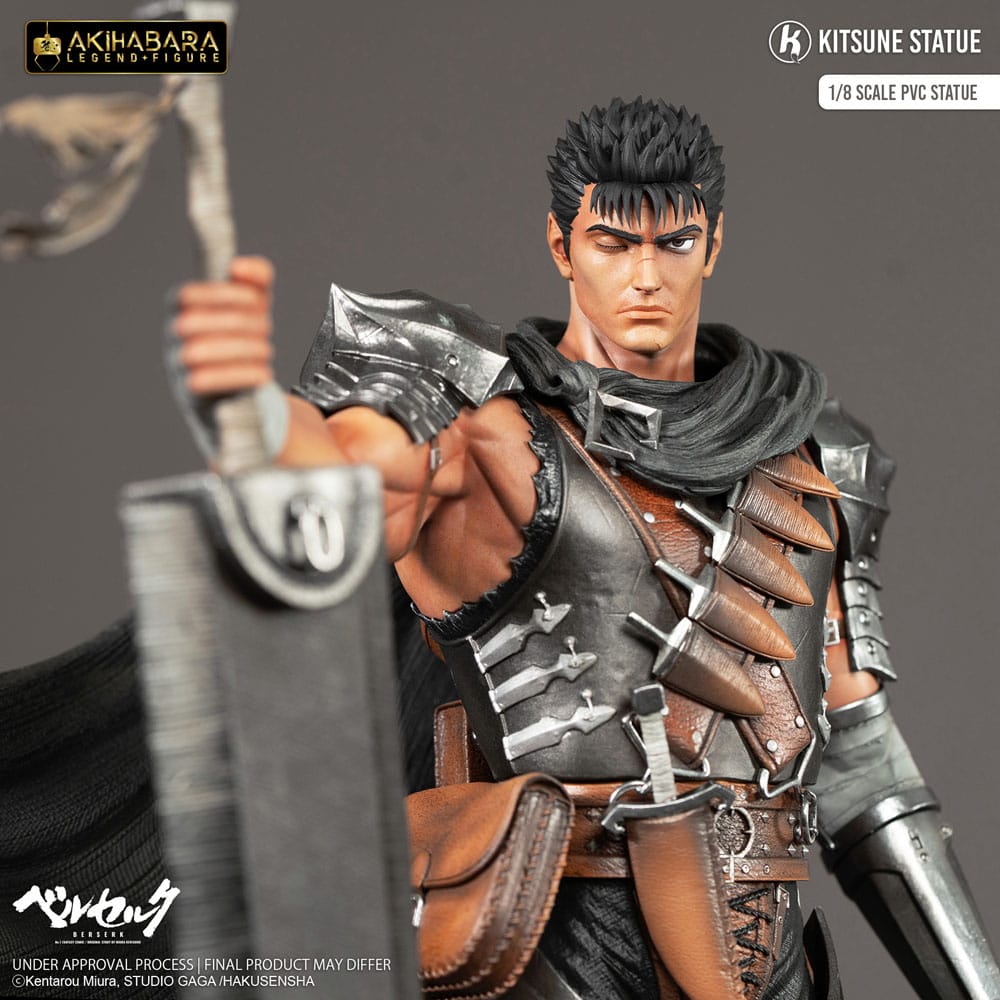 Berserk Estátua PVC Akihabara Legend Figure 1/8 Guts 30 cm