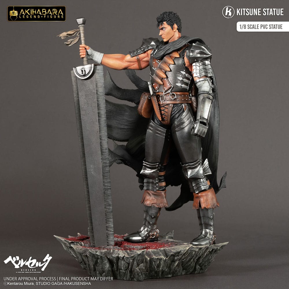 Berserk Estátua PVC Akihabara Legend Figure 1/8 Guts 30 cm