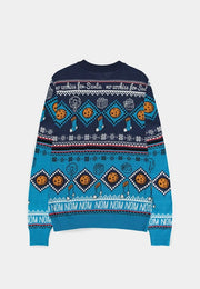 Sesame Street Sudadera navideña Cookie Monster Talla XXL