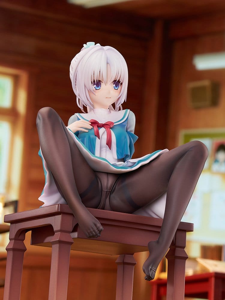 Senren*Banka Figura PVC 1/7 Yoshino Tomotake Animal Ears School Uniform Ver. 21 cm