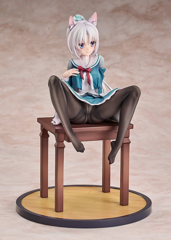 Senren*Banka Figura PVC 1/7 Yoshino Tomotake Animal Ears School Uniform Ver. 21 cm
