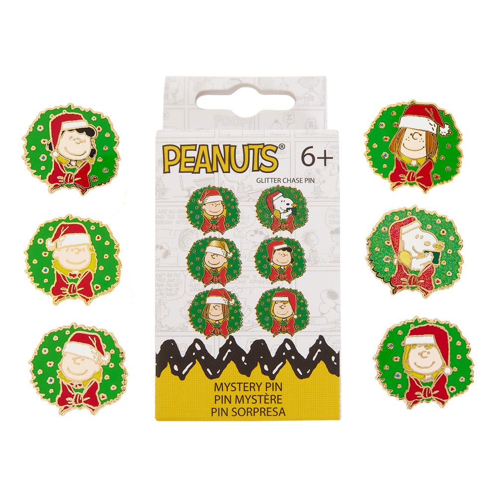 Peanuts by Loungefly Chapas esmaltadas Blind Box Snoopy and Friends Holiday Surtido (12) Frikytopia