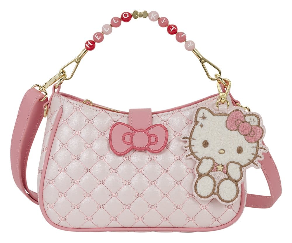 Sanrio by Loungefly Bandolera Com asa com contas e pendente para bolsa Hello Kitty acolchoada