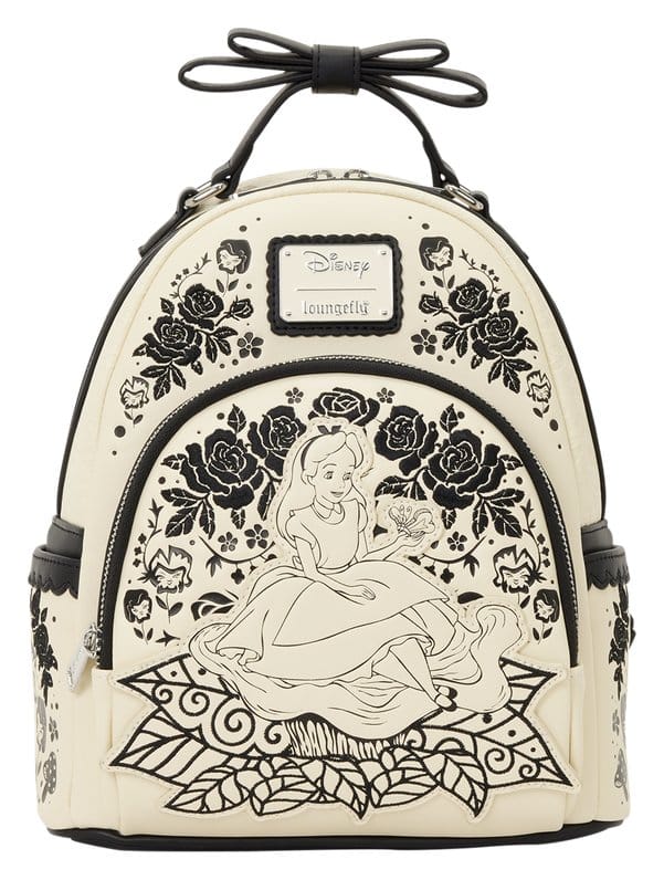 Alice in Wonderland Embroidered Floral Mini Backpack Frikytopia