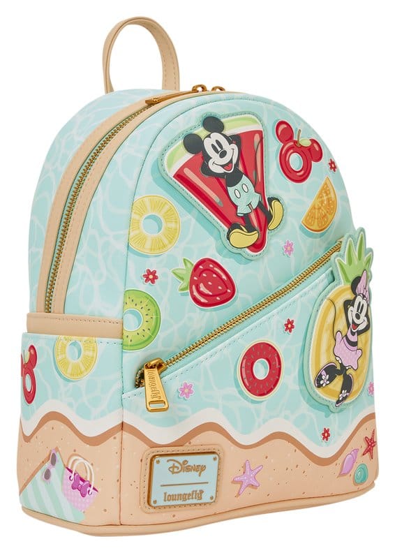 Mochila Disney Mickey & Minnie Beach Fun Loungefly 26cm