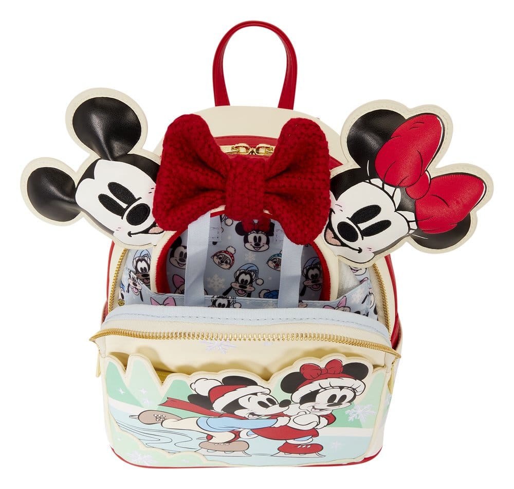 Mickey & Friends by Loungefly Mini Mochila con soporte para diadema Ice Skating