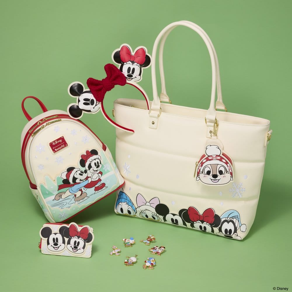 Mickey & Friends by Loungefly Mini Mochila con soporte para diadema Ice Skating
