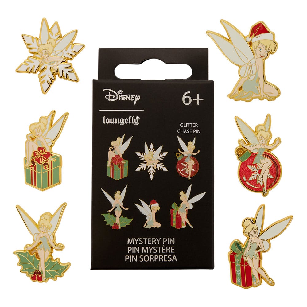 Disney by Loungefly Chapas esmaltadas Blind Box Tinker Bell Holiday Surtido (12)
