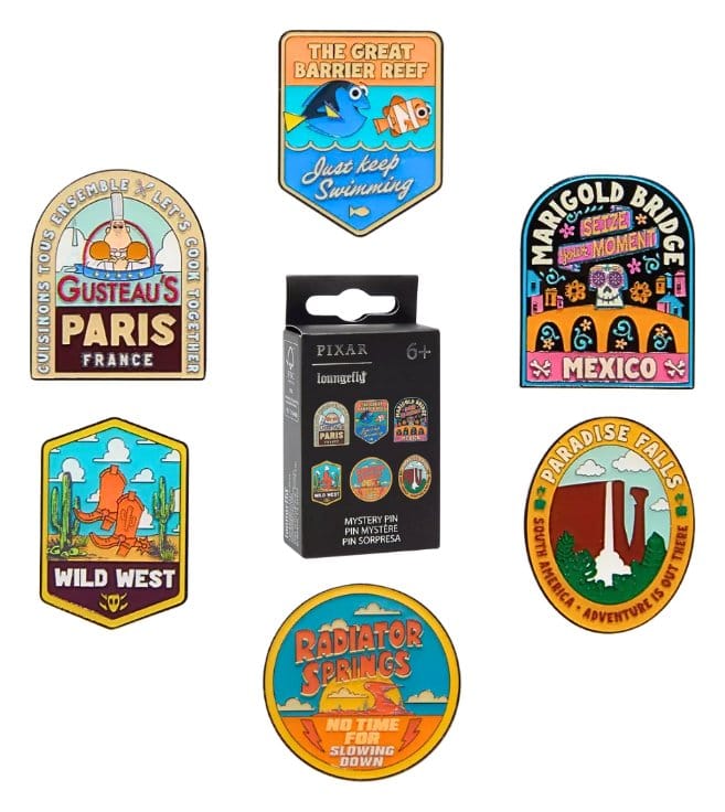 Disney Pixar Chapas esmaltadas NATIONAL PARK STICKER MYPIN Blind Expositor (12)