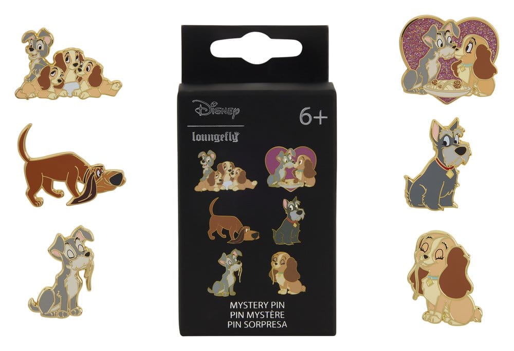 Disney by Loungefly Chapas esmaltadas Lady and the Tramp Blind Expositor (12)