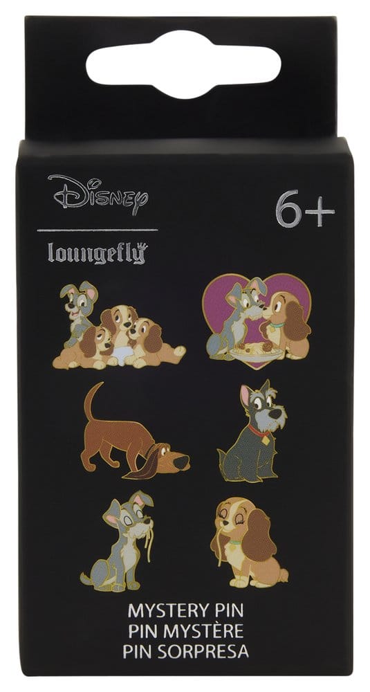 Disney by Loungefly Chapas esmaltadas Lady and the Tramp Blind Expositor (12)