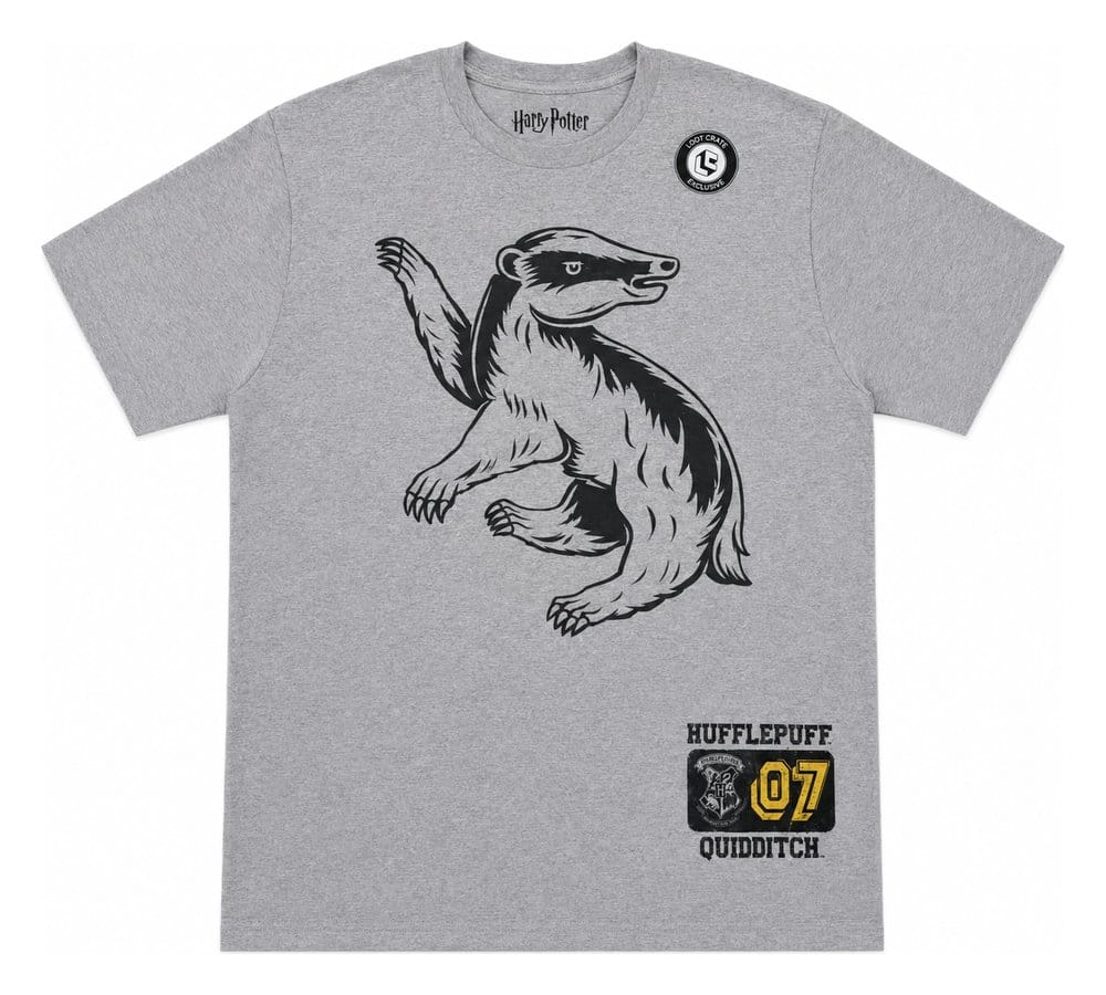 Harry Potter Camiseta Hufflepuff 07 Quidditch Badger Talla L