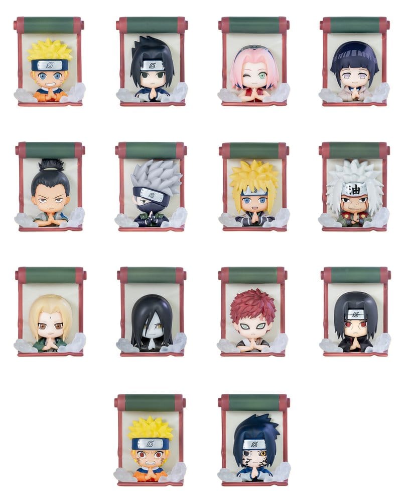 Naruto 3D Magnet Secret Ninja Scroll Series Cajas Sorpresas Expositor (12)