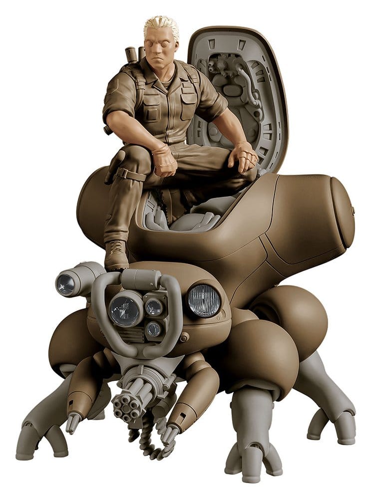 Ghost in the Shell Maqueta Plastic Model Kit PLAMAX minimum factory Batou con Fuchikoma 8 cm Frikytopia