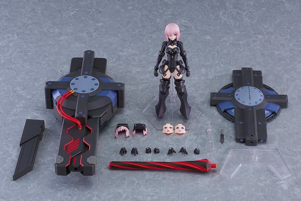 Fate/Grand Order Maqueta Plastic Model Kit Plamatea Shielder/Mash Kyrielight (Ortinax) Black Barrel Edition 17 cm