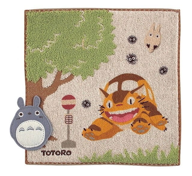 Mi vecino Totoro Mini Toalla Bus Stop 25 x 25 cm