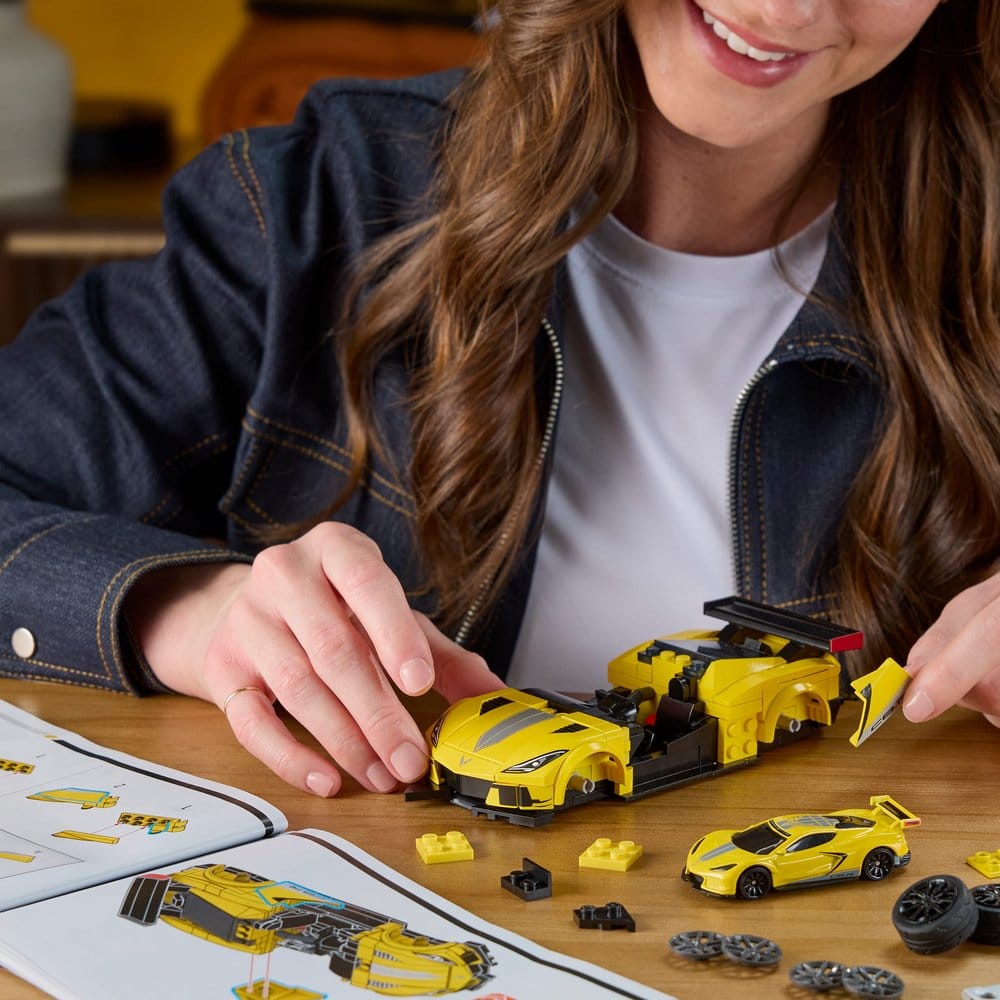 Hot Wheels Speed Mattel Brick Shop Kit de Construcción 1/32 '20 Corvette C8.R