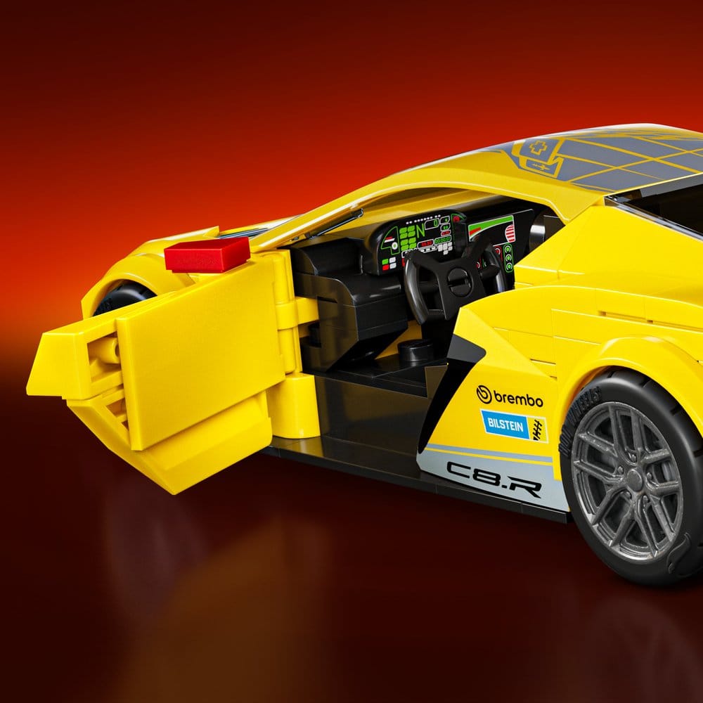 Hot Wheels Speed Mattel Brick Shop Kit de Construcción 1/32 '20 Corvette C8.R