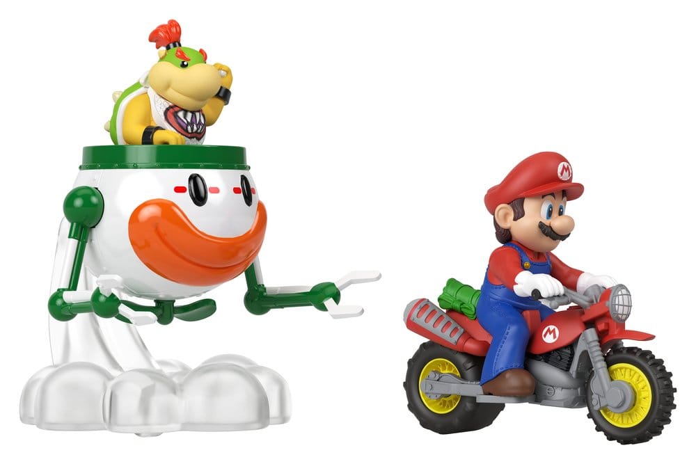 Super Mario Hot Wheels Vehículos Die-Cast pack de 2 1/64 Mario & Bowser Jr.