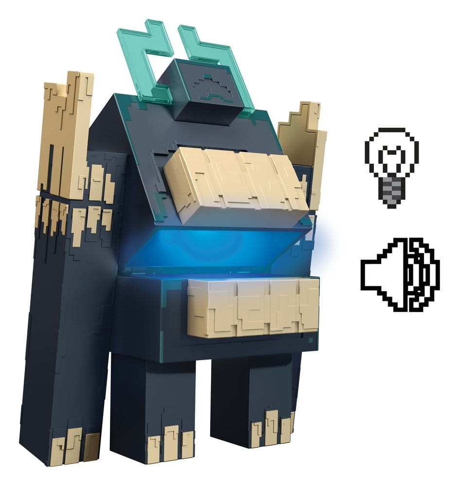 Minecraft Dungeons II Figura con Luz y Sonido Twisted Warden