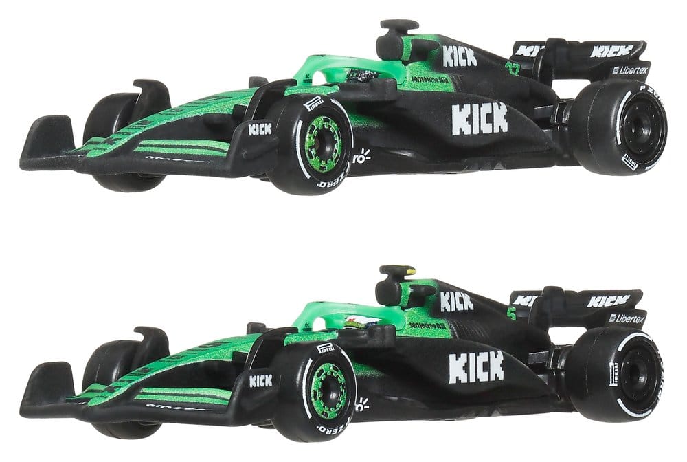 Fórmula 1 Hot Wheels Premium pack de 2 Vehículos Die-Cast 1/64 KICK Sauber Team