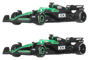 Fórmula 1 Hot Wheels Premium pack de 2 Vehículos Die-Cast 1/64 KICK Sauber Team