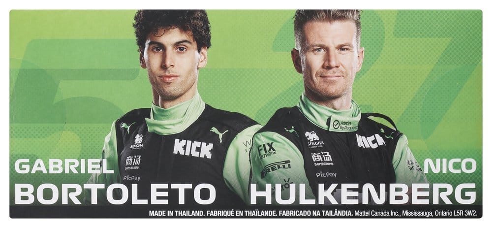 Fórmula 1 Hot Wheels Premium pack de 2 Vehículos Die-Cast 1/64 KICK Sauber Team