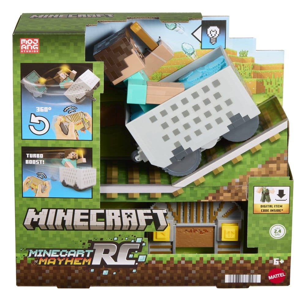 Minecraft Veículo Telecomandado Steve in Minecart