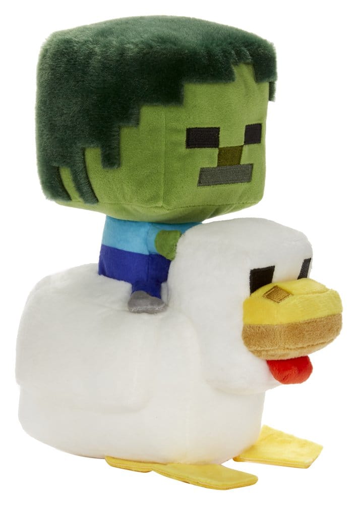 Minecraft Deluxe Peluche Chicken Jockey 20 cm Frikytopia