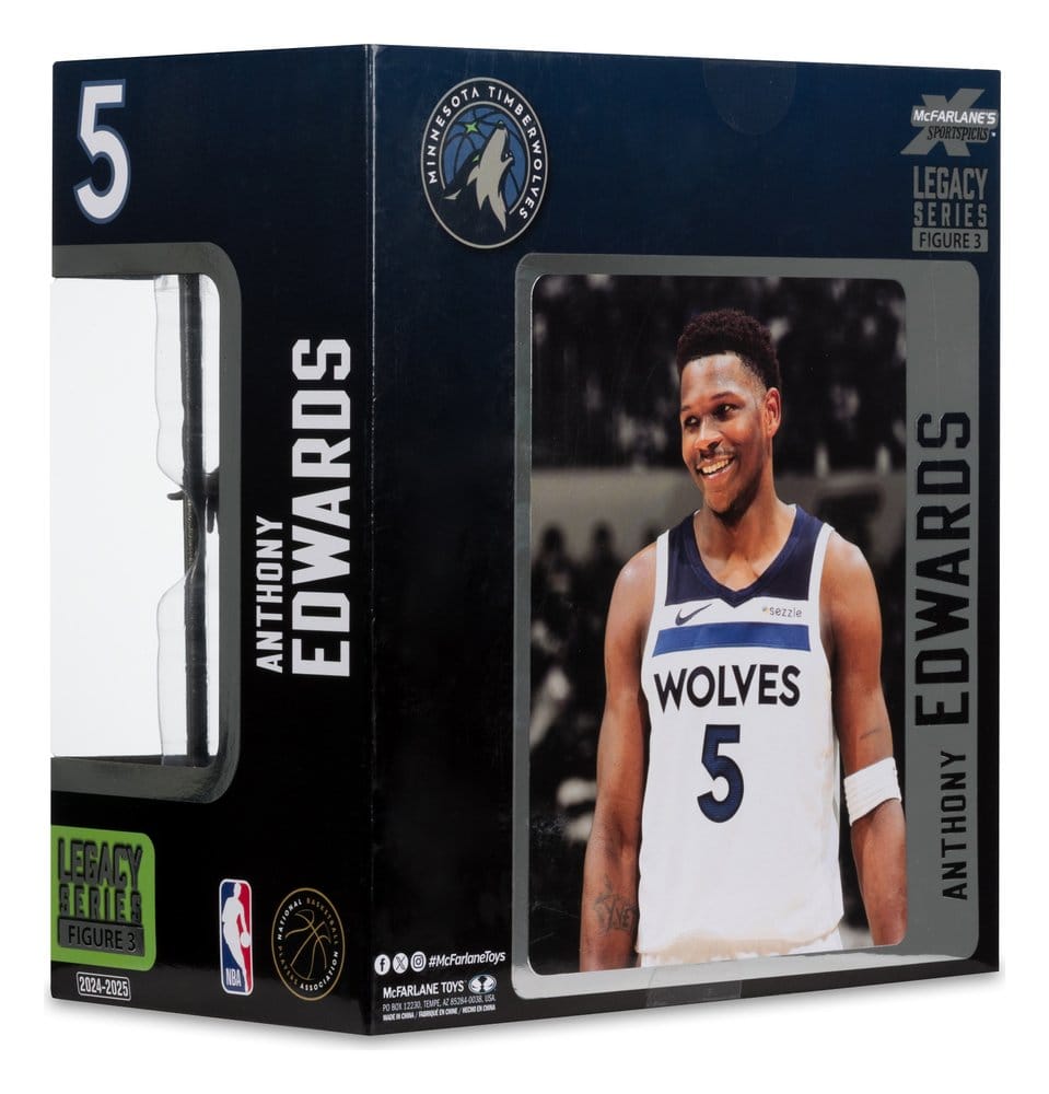 NBA SPORTSPICKS ANTHONY EDWARDS (MINNESOTA TIMBERWOLVES) POSED Figura