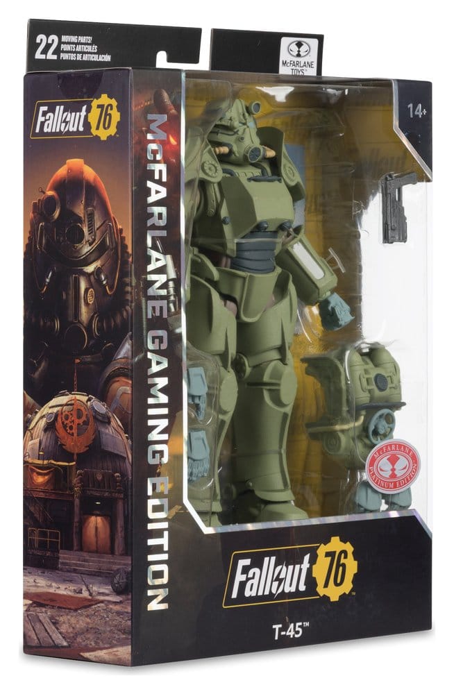 MCFARLANE GAMING EDITION 7INCH FALLOUT 76 T-45 MILITARY ARMOR ACTION Figura