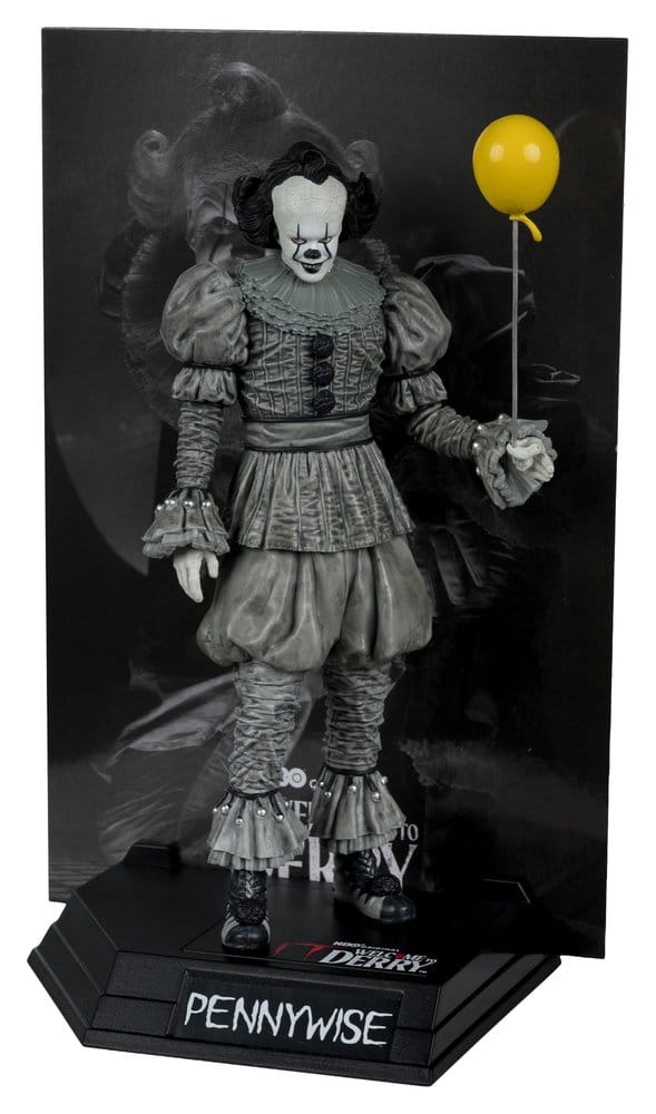 It Welcome to Derry Movie Maniacs Figura Pennywise (Black &amp; White) 16 cm