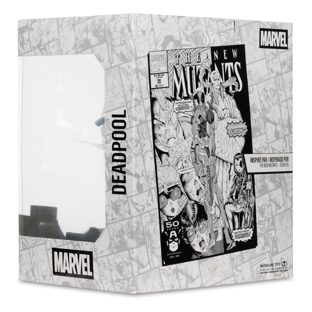 Marvel Collection Estatua PVC 1/10 Deadpool (The New Mutants #98) (Line Art) (Gold Label) 17 cm