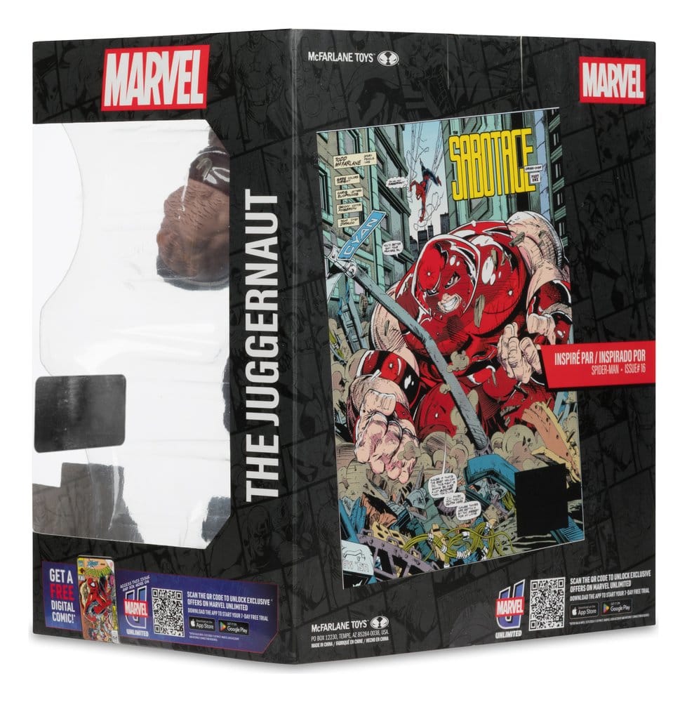 Marvel Collection Estatua PVC 1/10 Gambit The Juggernaut (Spider-Man #16) Gold Label 17 cm