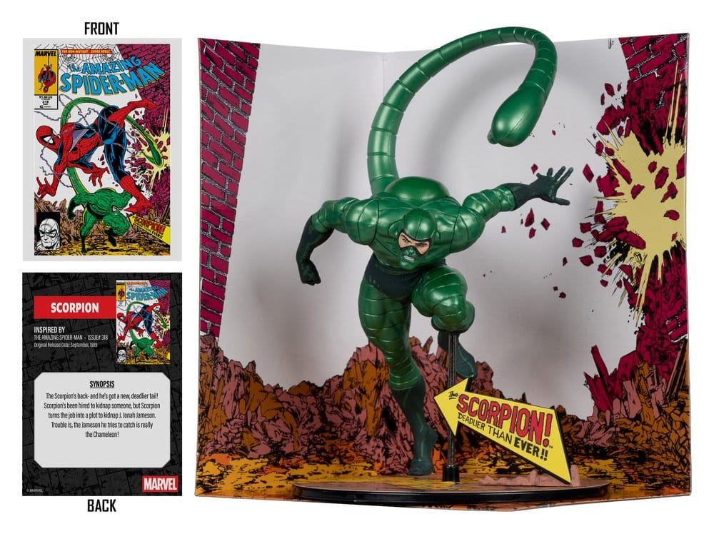 Marvel Estatua PVC !/10 Scorpion (Metallic) (The Amazing Spider-Man #318) (Gold Label) 18 cm