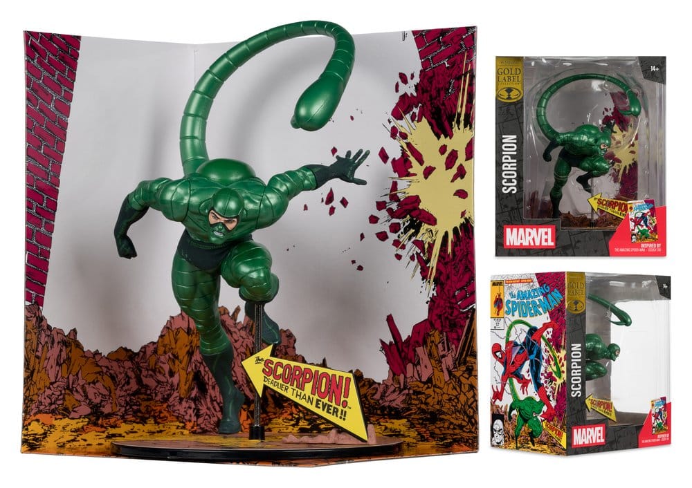 Marvel Estatua PVC !/10 Scorpion (Metallic) (The Amazing Spider-Man #318) (Gold Label) 18 cm