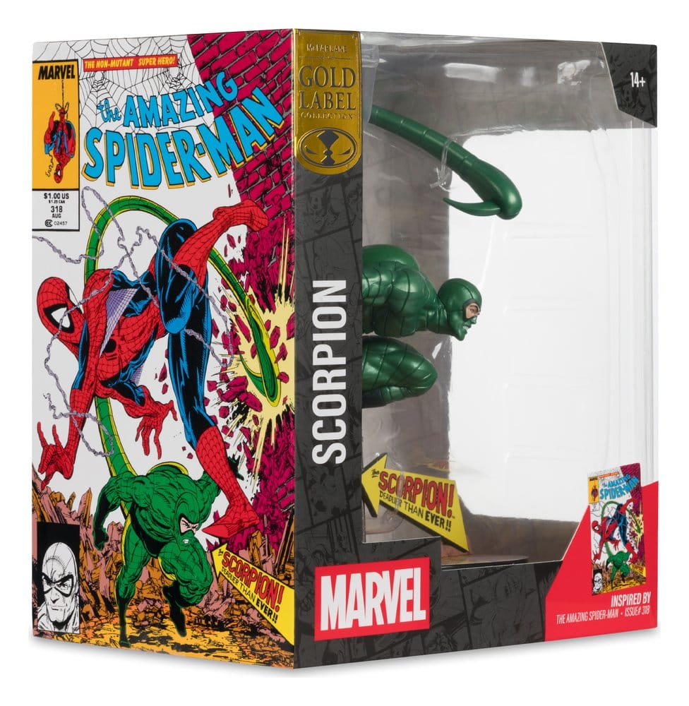Marvel Estatua PVC !/10 Scorpion (Metallic) (The Amazing Spider-Man #318) (Gold Label) 18 cm