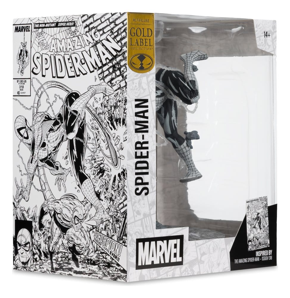 Marvel Estatua PVC !/10 Spider-Man (Line Art) (The Amazing Spider-Man #318) (Gold Label) 17 cm