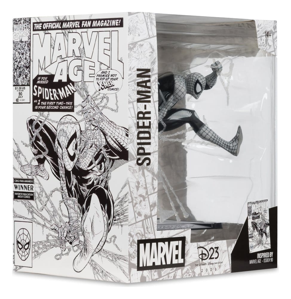 Marvel Estatua PVC 1/10 Spider-Man (Marvel Age #90) (Line Art) 18 cm