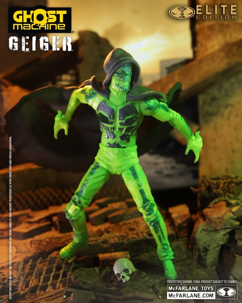 Ghost Machine McFarlane Elite Edition Figura Deluxe Geiger 18 cm
