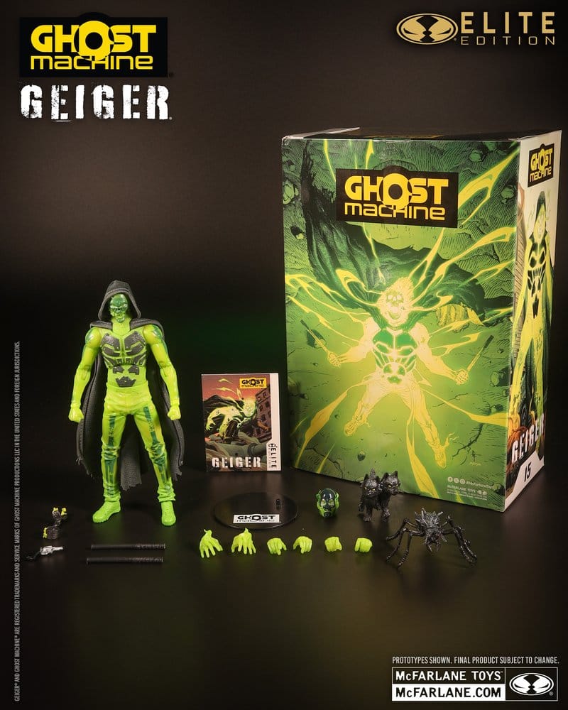 Ghost Machine McFarlane Elite Edition Figura Deluxe Geiger 18 cm