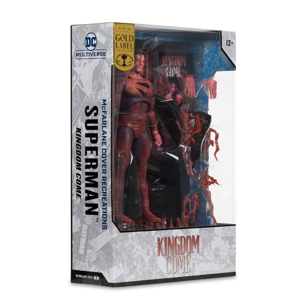DC Multiverse McFarlane Cover Recreations Figura Superman (Kingdom Come) (Gold Label) 18 cm