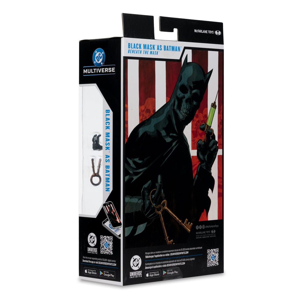 DC Multiverse Figura Black Mask as Batman (Beneath the Mask) 18 cm