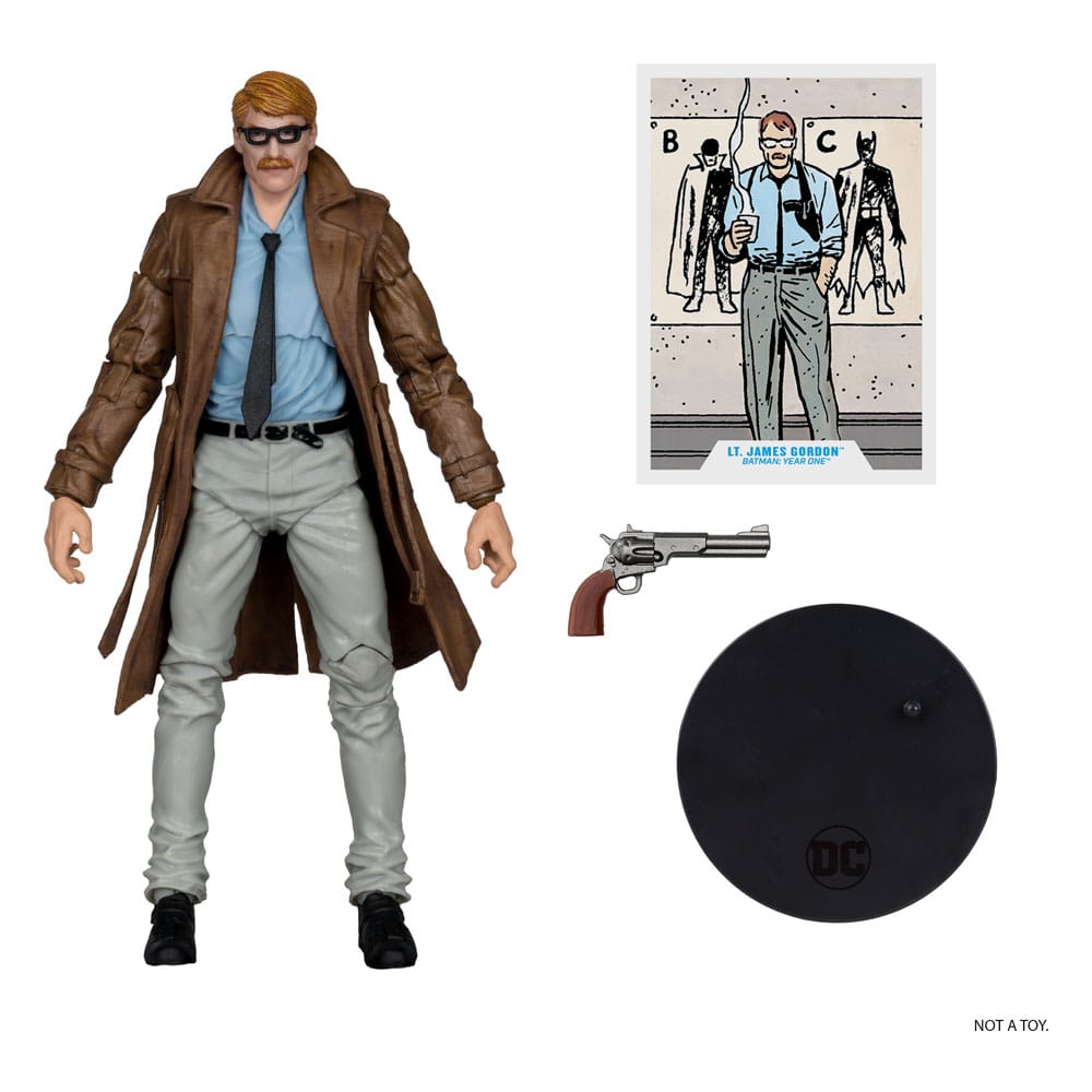Batman Year One (Part 4) DC Multiverse Figura Tenente James Gordon (Gold Label) 18 cm
