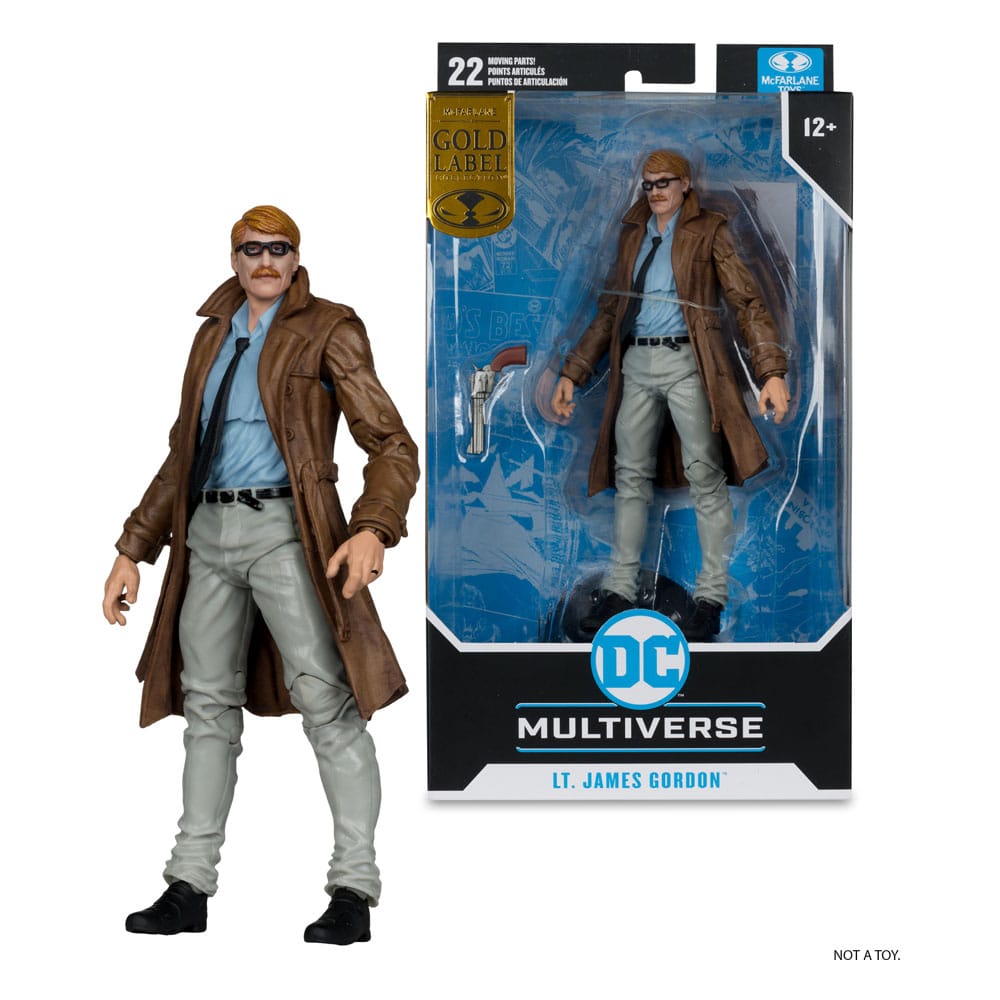 Batman Year One (Part 4) DC Multiverse Figura Tenente James Gordon (Gold Label) 18 cm