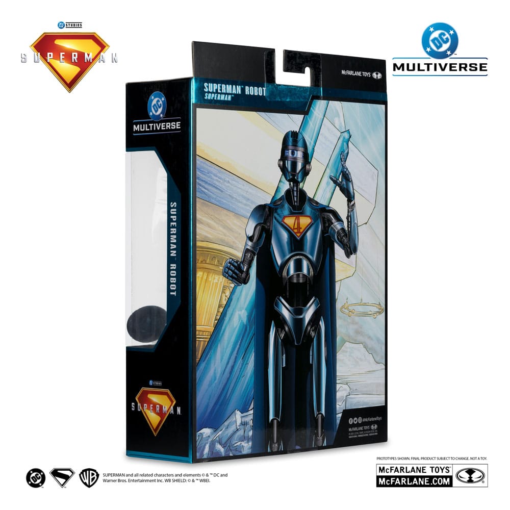 Superman (2025) DC Multiverse Figura Deluxe Superman Robot (Red Platinum Edition) 18 cm