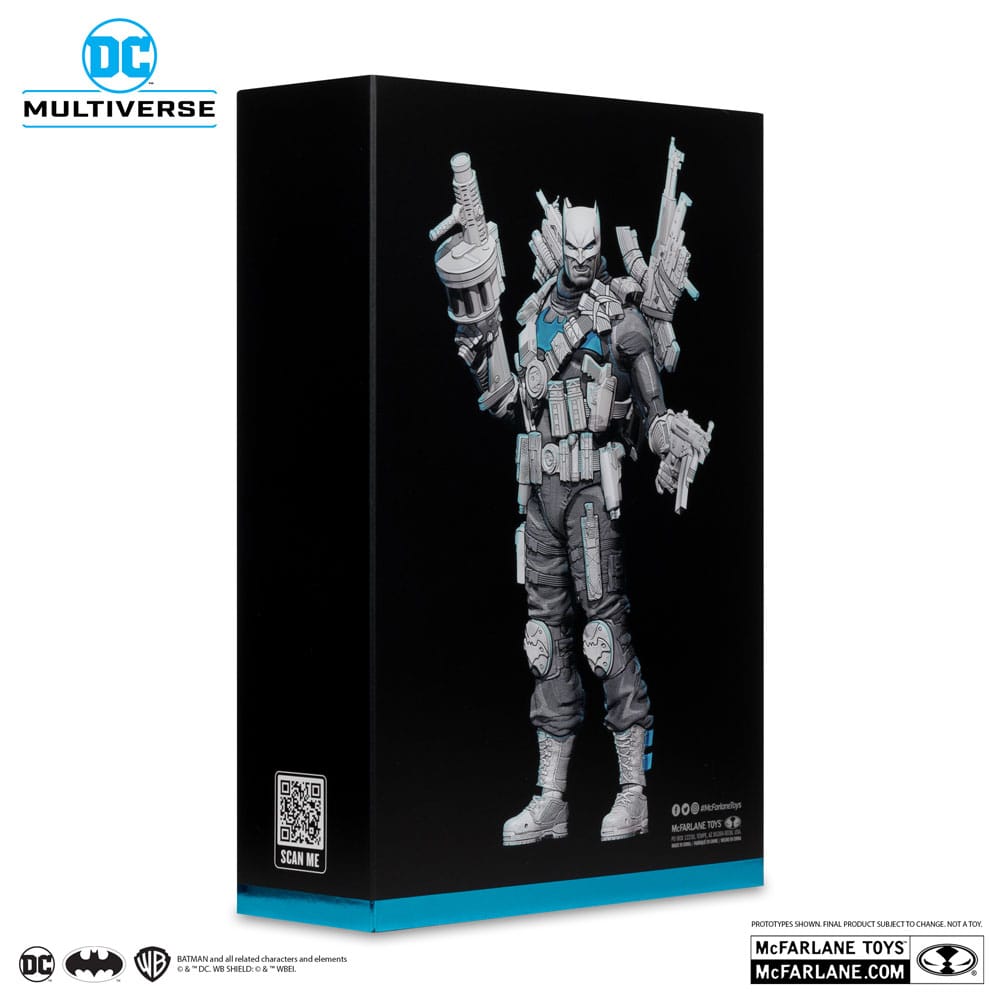 DC Multiverse Figura The Grim Knight (Dark Nights Metal) (Black & White Accent Edition) (Gold Label) 18 cm