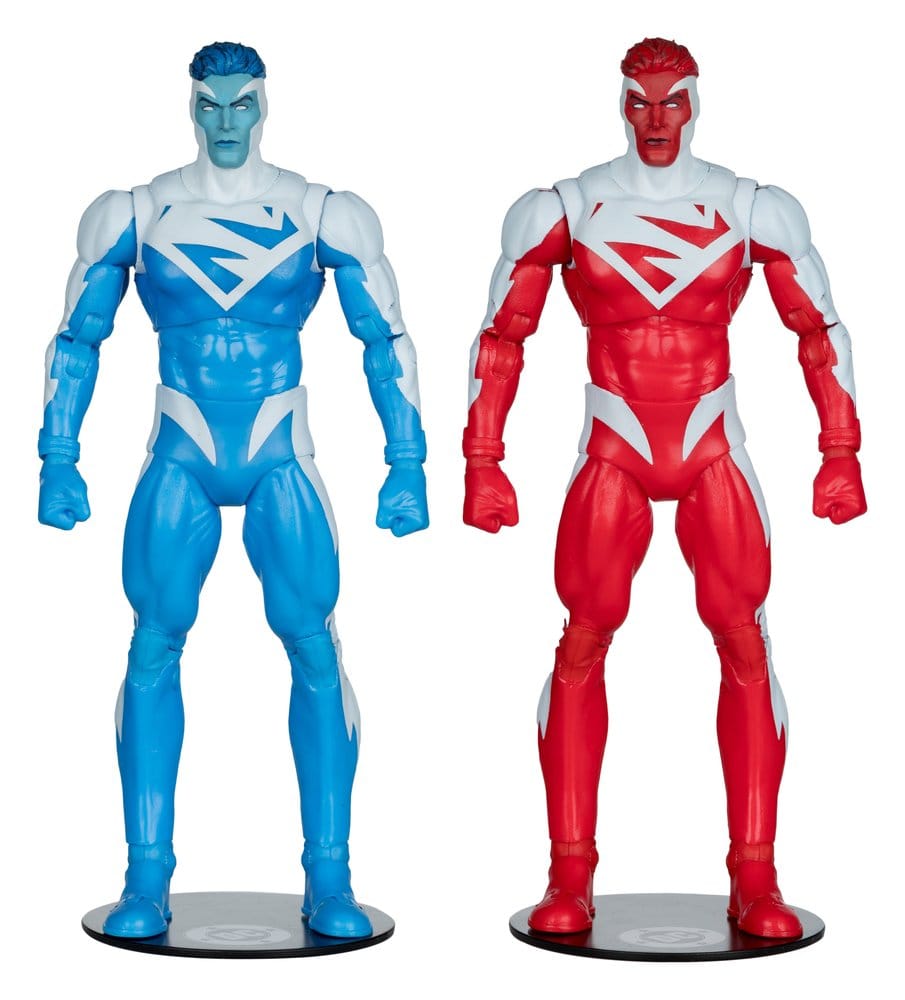 DC Multiverse pack de 2 Figuras Superman Blue vs. Superman Red (Gold Label) 18 cm
