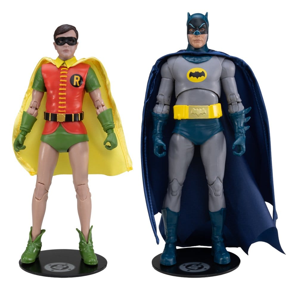 DC MCFARLANE COLLECTOR ED BATMAN 1966 BATMAN AND ROBIN 2‑PK ACTION Figura