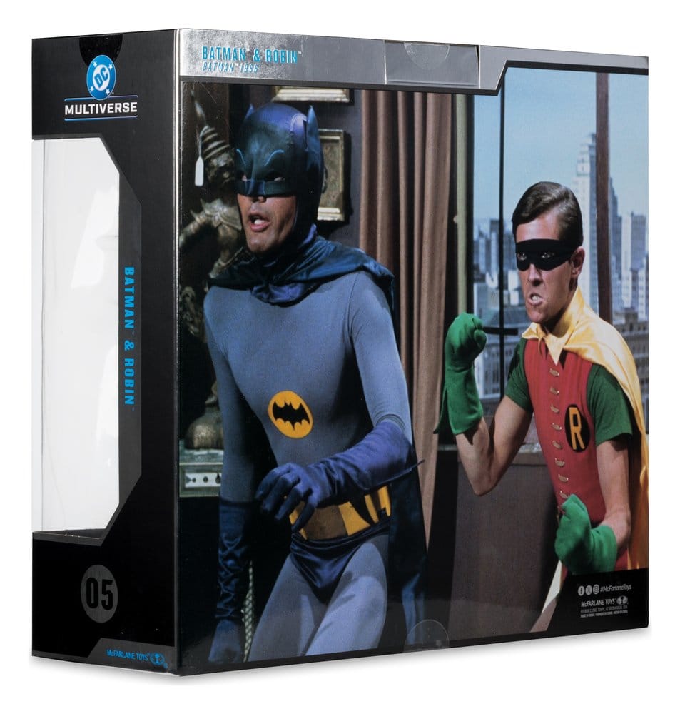 DC MCFARLANE COLLECTOR ED BATMAN 1966 BATMAN AND ROBIN 2‑PK ACTION Figura